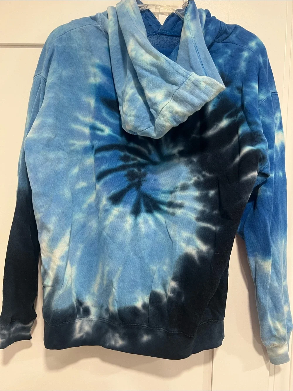 Blue Tie-Dye Kids Hoodie size XL
